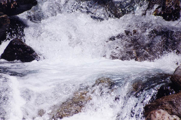 Les torrents, en montagne, apportent un peu de fra�cheur.