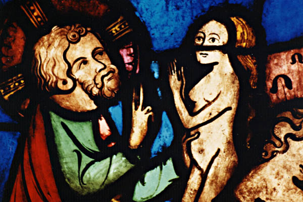 Temple r�form� Saint-Etienne � Mulhouse - D�tail d'un vitrail